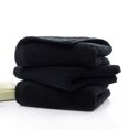 thumbnail image 3 of Black Towel Pure Cotton Soft Towel for Bathroom Hotel Machine Washable New, 3 of 5