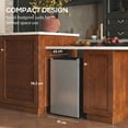thumbnail image 4 of CoSoTower 2.1 Cu. Ft. Mini Freezer, Compact Upright Freezer with Reversible Door, Removable Shelf, Adjustable Temperature, Silver, 4 of 7