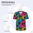thumbnail image 5 of Rocae Hawaii Palms for Breathable Men's Baseball T-Shirt Fashionable Casual Baseball Jersey, Moisture-wicking Sportswear 4X-Large, 5 of 9