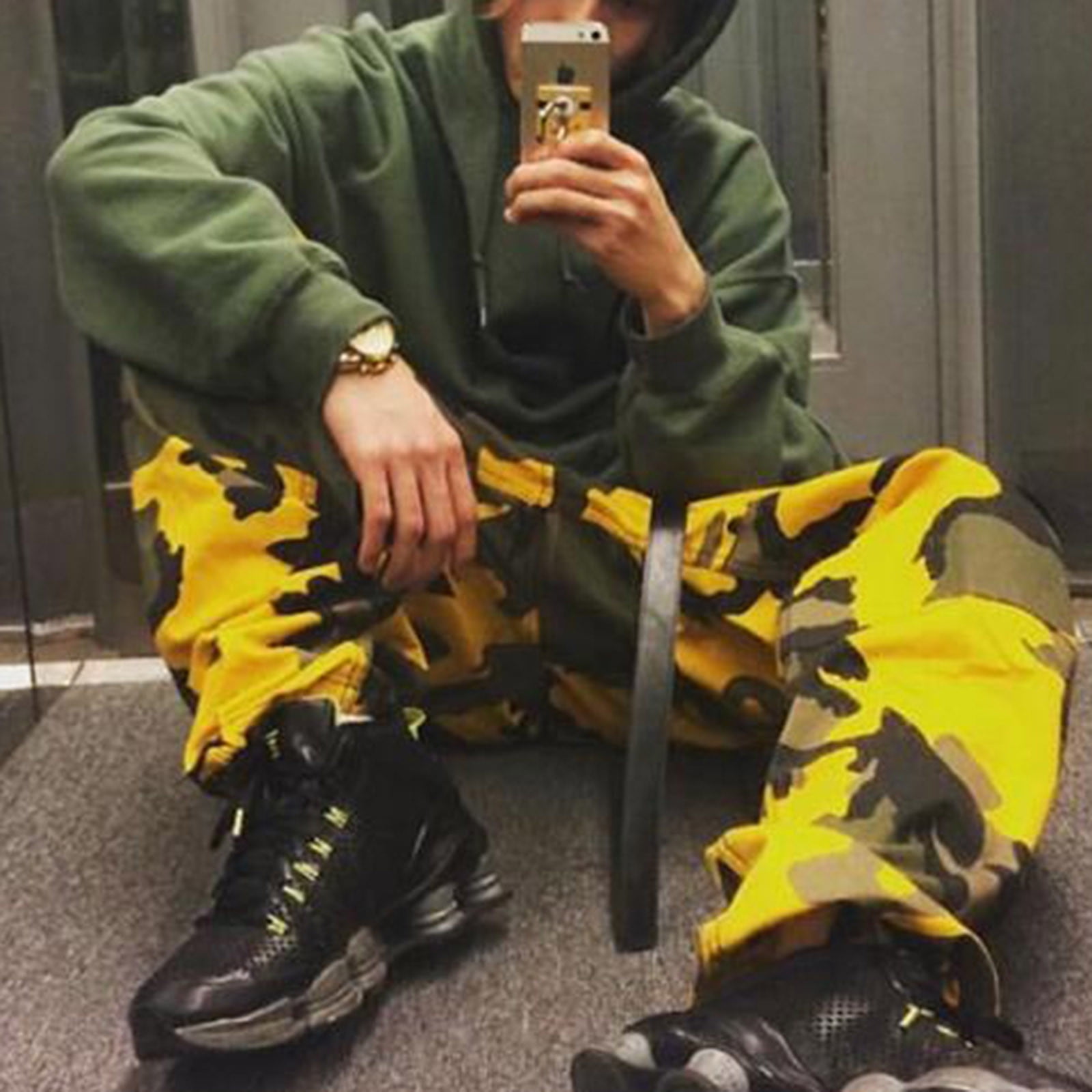 JWZUY Women's Camo Pants Cargo Trousers Cool Camouflage
