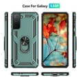 thumbnail image 3 of TechCircle Samsung Galaxy S21+ Case, Ring Holder Kickstand Magnetic Hybrid Rugged Shockproof Cover, Darkgreen, 3 of 7