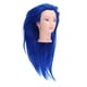 thumbnail image 3 of Cabeza de maniquí de práctica Macarena para peinado de Cabello 26cm Azul, 3 of 8