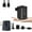 Black, variant on Electric Air Pump - Portable Air Pump with 2000mAh Battery, USB Rechargeable, for Inflating and Deflating Swimming Rings, Pool Floats, Airbeds, Storage Bags