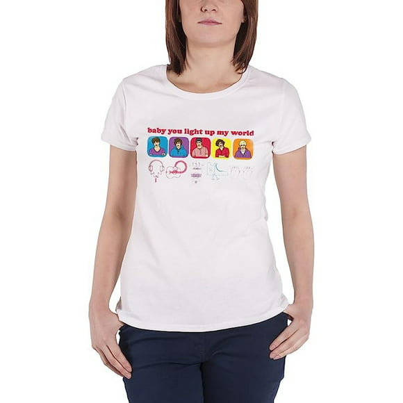 One Direction Femmes Ligne Dessin T-Shirt Maigre