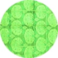 thumbnail image 1 of Ahgly Company Indoor Round Oriental Green Traditional Area Rugs, 7' Round, 1 of 4