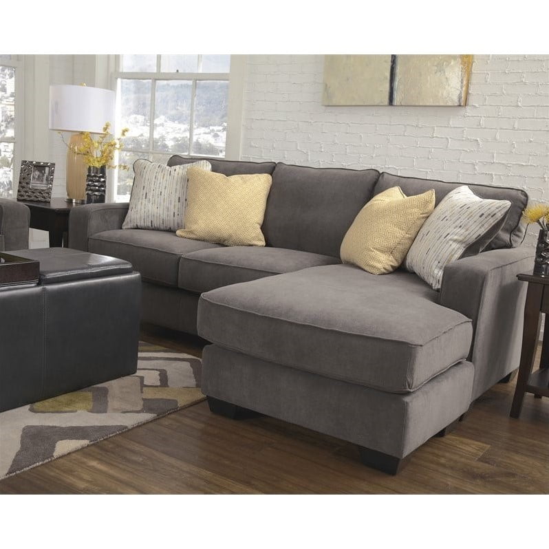 Ashley Furniture Hodan Fabric 2 Piece Sectional In Marble