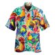 thumbnail image 3 of Camisa de pollo divertida con estampado 3D para hombre, camisa de manga corta con solapa, cómoda, informal, para fiesta en la playa, ropa de calle, camisas de talla grande para hombre, 3 of 5