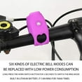 thumbnail image 2 of 6pcs Sound Modes 120dB Electric Bike Horn With Waterproof Silicone Bell, Easy Installation, Adjustable For Road And Mountain Bikes, 2 of 8