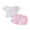 Pink, variant on BemeyourBBs Toddler Girls Birthday Outfits Letter Bow Embroidery T-Shirts Shorts