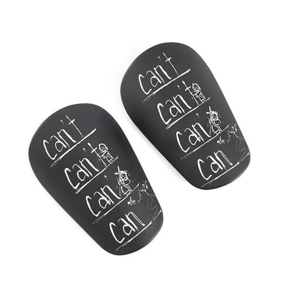 1 Pairs EVA Mini Shin Pads Wear- Shock Absorbing Soccer Leg Protector Football Training Shin Guards S Black