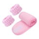 thumbnail image 1 of Juego de 3 diademas y muñequeras para lavado facial, deportivas, de yoga, para mujeres y niñas, regalos suaves Rosa, 1 of 9