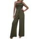 thumbnail image 1 of Moda de verano para mujer Sexy cintura alta Color sólido sin mangas Casual pantalones de pierna ancha mono con tirantes Fridja  alkflakhf37548, 1 of 1