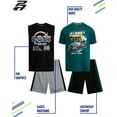 thumbnail image 2 of Pro Athlete Boys Short Sets - 4 Piece Graphic Tees and Tank Tops with Matching Athletic Shorts (8-16), 2 of 7