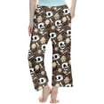 thumbnail image 4 of Gelikeya Halloween Kids Pajamas Pants Boys Girls Cartoon Prints Long Pants Casual Loose Wear Pj Pants 3-14Y (Brown, 13-14 Years), 4 of 5