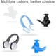thumbnail image 5 of 6 juegos de tapones para los oídos de natación impermeables con clip para la nariz, tapones para los oídos de natación de silicona reutilizables para nadadores y duchas (6 colores), 5 of 5