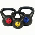thumbnail image 6 of Wide Grip Kettlebell Exercise Fitness Weight Set, 3-Pieces, 6 of 10