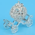 thumbnail image 6 of Rhinestone Pumpkin Carriage Hinged Trinket Box, Metal Ring Jewelry Display Holder Crystal Collectible Figurine Metal Crafts Gift for Table Centerpiece Party Decorations, 6 of 9