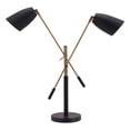thumbnail image 2 of Tanner Table Lamp Matte Black  Brass, 2 of 5