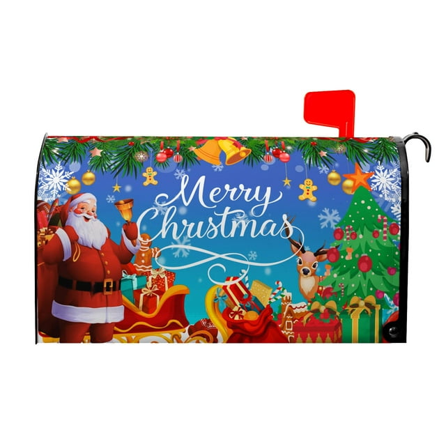 Funda de buzón Dacawin Santa Christmas impermeable 65 x 53 cm