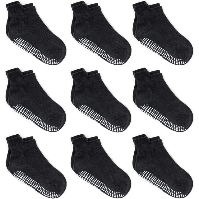 Zaples Calcetines tobilleros antideslizantes para bebés con suelas antideslizantes para bebés, niños pequeños, niños y niñas