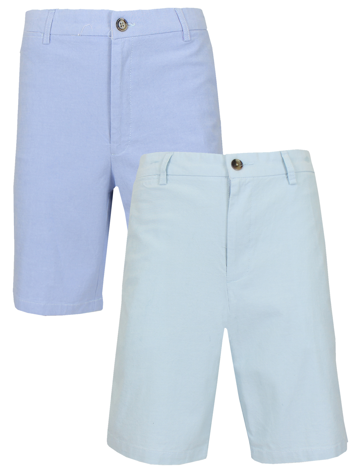 Men's 2Pack FlatFront Cotton Stretch Oxford Chino Shorts (Sizes, 30