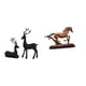 thumbnail image 1 of Elegante Juego De Figuras De Resina De Ciervo Y Caballo Para Sala De Estar, Estudio, Balcón, Escritorio, Decoración, Escultura De Animal Coleccionable, Adorno Para Decoración Del Hogar., 1 of 8