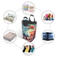 thumbnail image 4 of Disketp Western Style Bald Eagle Square Laundry Bag Large Collapsible Dirty Clothes Bags With Handles Waterproof Essentials Storage For College Dorm, Family, 4 of 5
