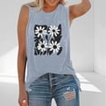thumbnail image 2 of Womens Tank Tops Summer T Shirts Sleeveless Casual Loose Tunic Blouses, 2 of 3