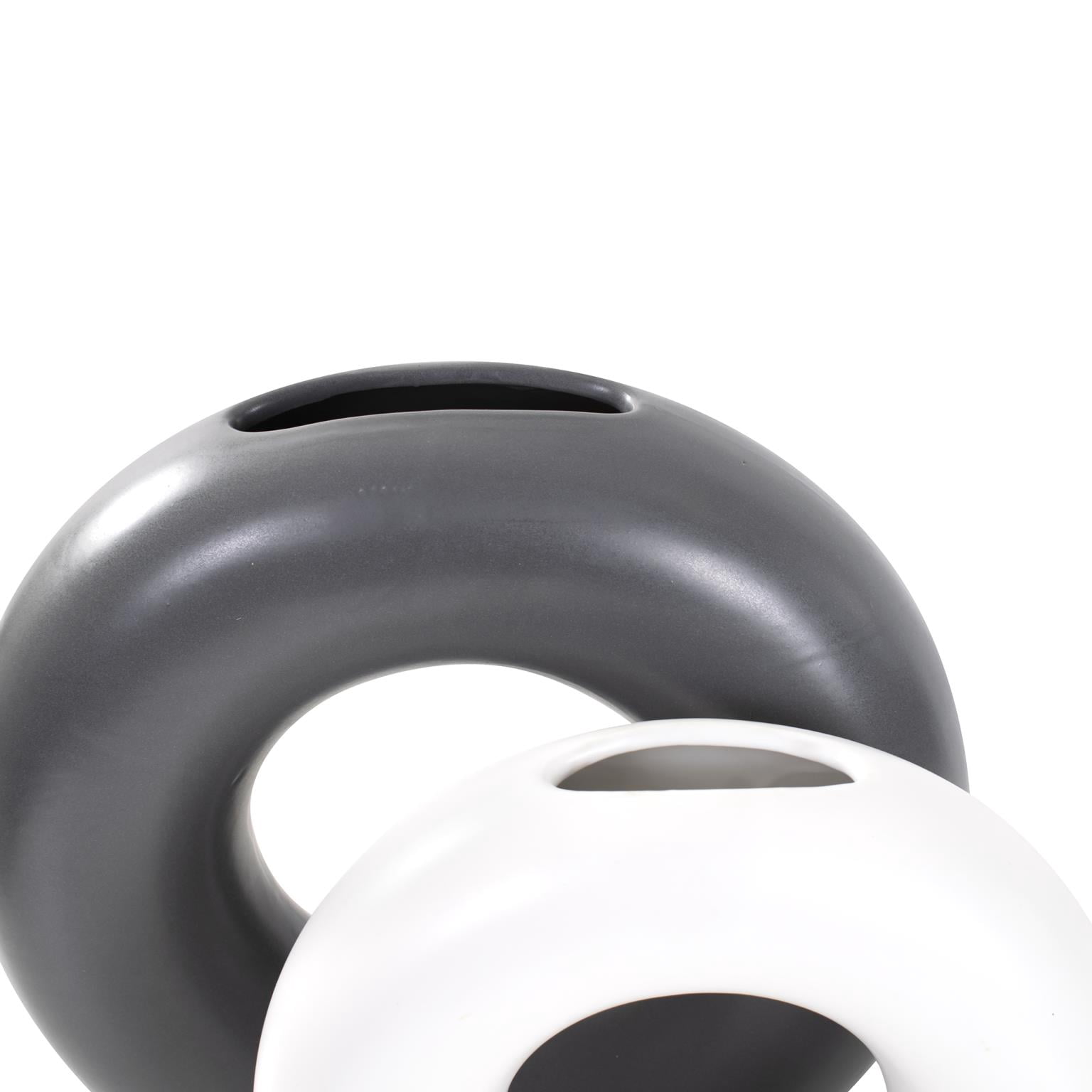 Ronde Ring Ceramic Vase- Set of 2