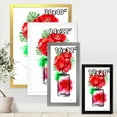 thumbnail image 4 of Designart 'Perfume Chanel Five With Red Flowers' Modern Framed Art Print, 4 of 4