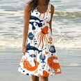 thumbnail image 2 of Giftesty Summer Dresses for Women Clearance Deals Womens Fashion Holiday Summer Casual Printing Sleeveless Party Beach Loose Dress, 2 of 5