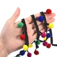 thumbnail image 4 of Uxcell 5 Yards Pom Pom Ball Fringe Trim Ribbon Sewing for DIY Crafts Dark Color Type, 4 of 6