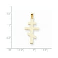 thumbnail image 2 of 14k Yellow Gold Eastern Orthodox Religious Cross Charm, 2 of 3