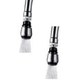 thumbnail image 2 of 360 Degree Kitchen Faucet Rotator Adapter 2 Pack, Swivel Nozzle Water Filter Adapter for Sink, Chrome Finish Faucet Extension, 2 of 8