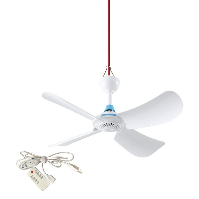 Ventilateur de Plafond Télécommande 6 Feuilles Silencieux Outil Utilitaire Exquis Multifonction USB