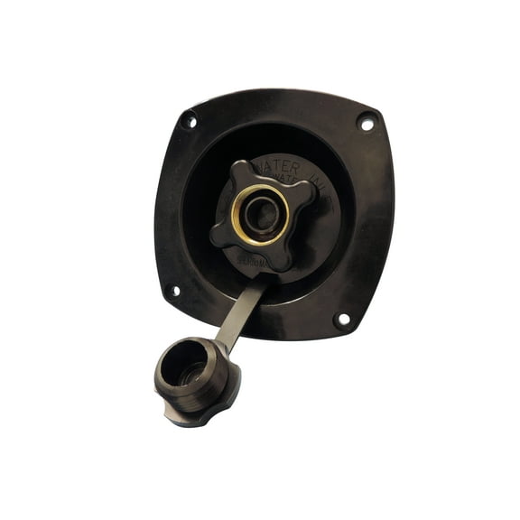 Shurflo 183-029-16 Wall Mount Pressure Regulator City Water Entry Gel Black