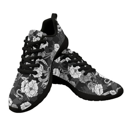 

Men s Breathable Running Shoes Floral Print Large Size 46 Fashion Lightweight Couple Sneakers Outdoor Women Jogging Sports Shoes
