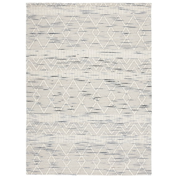 SAFAVIEH Marbella Riagan Diamond Area Rug, Ivory/Grey, 8' x 10'