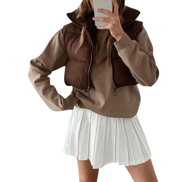Txlixc Chaleco de invierno para mujer Txlixc moda