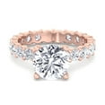 thumbnail image 2 of Cruise - Moissanite Round Cut Lab Diamond Eternity Engagement Ring, 2 of 5