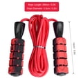 thumbnail image 2 of Generic Gradient Foam Cotton PVC Skipping Rope with Ergonomic Handles - Red, Blue, or Black - 280cm Length for Effective Fat Burning Workouts, 2 of 6
