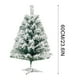 thumbnail image 4 of Fiudx Árbol de Navidad Led con Ramas Ajustables y Bisagras, de Pvc con Base de Hierro, Ideal para Interiores y Exteriores, Ideal para Reuniones Familiares, 60 Cm, con Aspecto de Copos de Nieve., 4 of 5