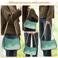 thumbnail image 4 of FORMRS Womens Shoulder Bag with Chain Strap Clutch Purse Cute Tote Handbag, Green and White Pattern, 4 of 7