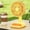 Yellow, variant on AURIGATE Candy Color Mini Desk Fan in White, USB Rechargeable Cute Deer Desktop Small Fan for Office Desk Study, Quiet Portable Personal Cooling with 3 Speeds