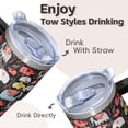 thumbnail image 4 of 20oz elephant Tumbler with Handle BPA Free Travel Car Home Cup Great Halloween Thanksgiving Gift for elephant Lovers Women Men, 4 of 6