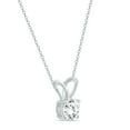 thumbnail image 3 of SZUL - Women's 1 Carat Diamond Solitaire Pendant in 14K White Gold (H-I Color I1-I2 Clarity), 3 of 6