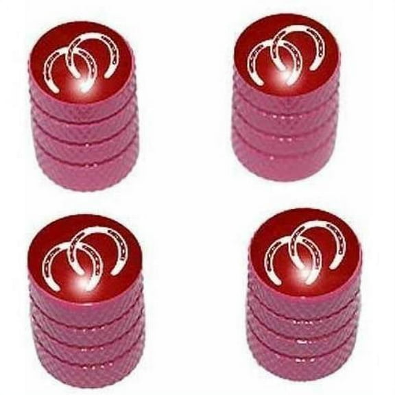 Horseshoes Horse Shoes Tire Rim Wheel Aluminum Valve Stem Caps, Multiple Colors