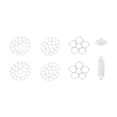 thumbnail image 1 of Soporte para arreglos florales, 3 juegos, tapa para insertar flores, suministros para bricolaje, ramos, plantas 1 tubo de succión, 1 of 9