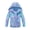 Purple, variant on XXWXYD Boys Girls Rain Jackets Prints Zip Up Colour Block Fleec𝖾 Lined Lightweight Hooded Raincoats Windbreaker Waterproo𝖿 Hiking Jackets Spring Fall Coat Coats Outerwear