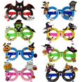 thumbnail image 1 of gebra - Marco de gafas divertidas para decoración de fiesta de Halloween con estilos de murciélago fantasma de calabaza y bruja para niños, paquete de 8 Gebra 661273688991, 1 of 1